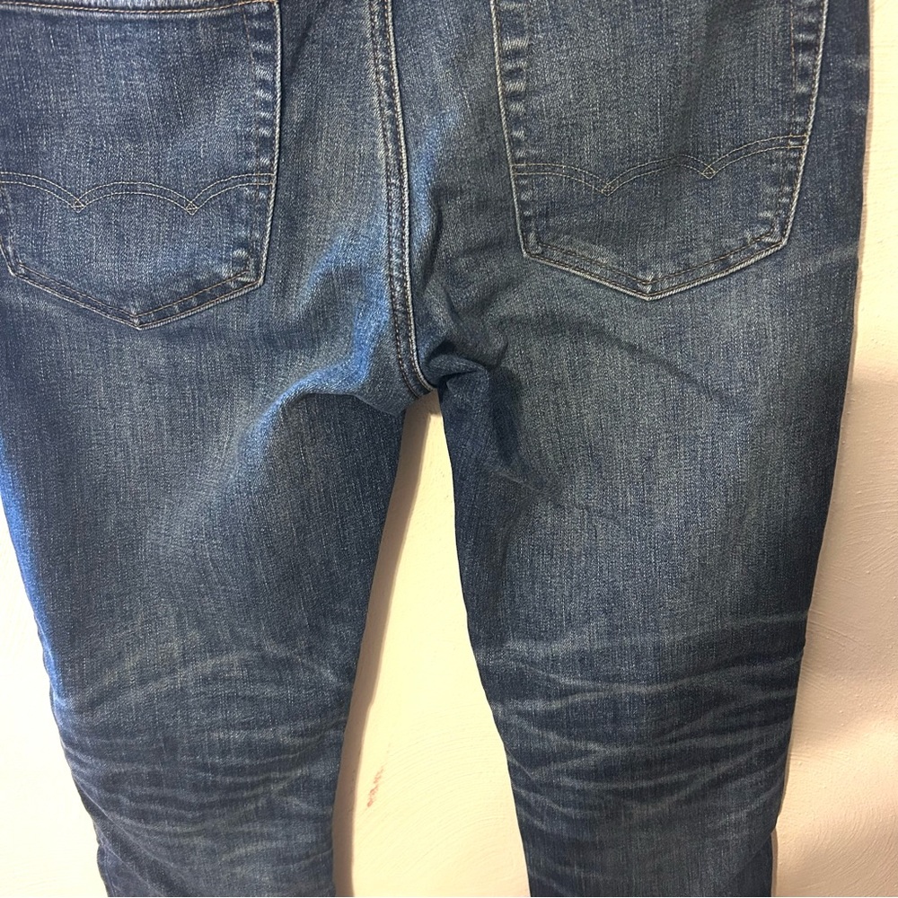 American Eagle Men’s Airflex+ Athletic Skinny Navy Blue Jeans. 32x32 - Picture 8 of 13